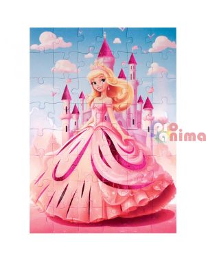 Детски пъзел с foil print ефект Принцеса 48 х 32 cm 48 части 
