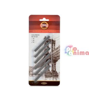Графитни блокчета Koh-I-Noor 7x7 mm 6 бр.