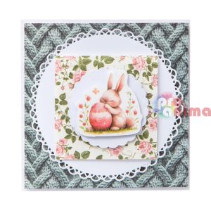 Дизайнерска хартия 8 x 8 cm 100 g/m² Розова мъгла 100 листа