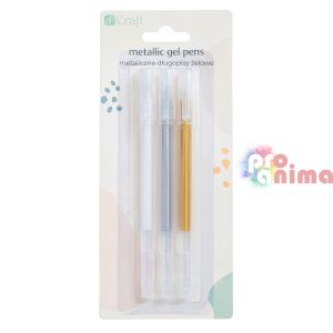Гел химикалки 0.6 mm 3 бр. Металик цветове