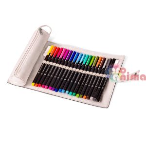 Комплект тънкописци Staedtler Triplus 334 20 цвята В несесер-руло