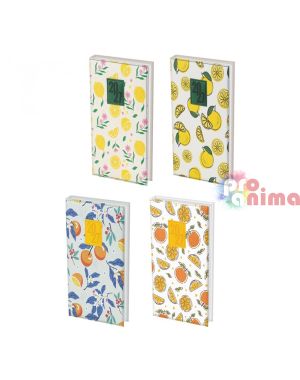 Бележник с дати 2027 Citrus 8 х 16 cm 64 листа С ластик