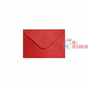Плик 7 x 10 cm Перлен червен 10 бр.