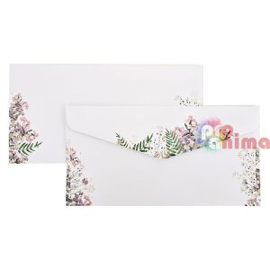Плик DL 11 x 22 cm 120 g/m2 Люляк 10 бр.