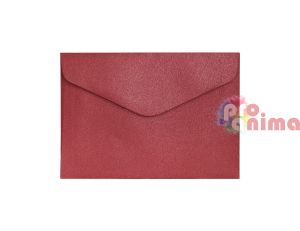 Плик C6 (11.4 x 16.2 cm) 150 g/m2 Перлен червен 10 бр.