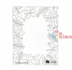 папка за ембос флорална рамка