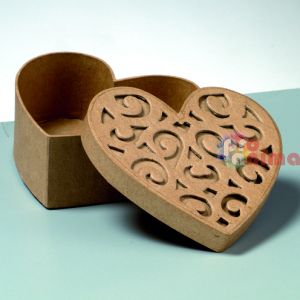 Кутия сърце Efco Барок 12 x 12 x 5.5 cm