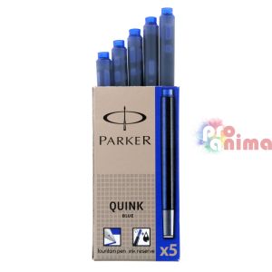 Пълнители за писалка Parker Z11 дълги 5 бр. син