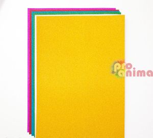 Глитер хартия А4, двустранна 6 цвята