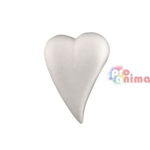 Сърце-капка от стиропор (стирофом) 120 x 85 mm