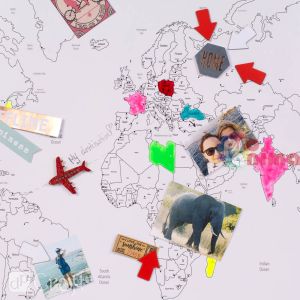 Креативна магнитна карта на света 