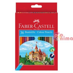 Цветни моливи Faber-Castell Замък 36 цвята