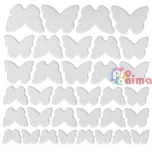 Текстилни стикери 34 бр. Пеперуди